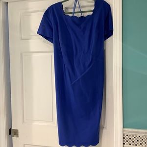 Plus Size Talbots scallop Trim Dress